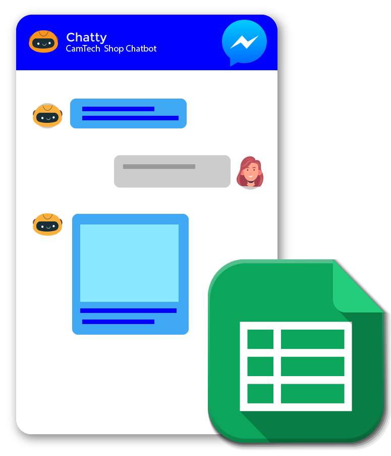 chatbots using spreadsheets